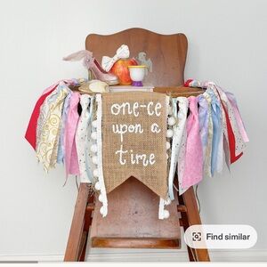 Once Upon a Time High Chair Banner